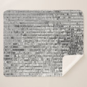 Silber-Sequenzen nahtlos Muster Sherpadecke (Vorderseite (Horizontal))