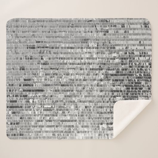 Silber-Sequenzen nahtlos Muster Sherpadecke (Vorderseite (Horizontal))