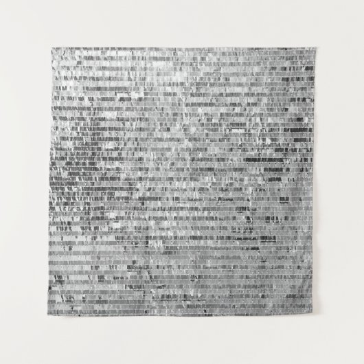 Silber-Sequenzen nahtlos Muster Wandteppich (Vorderseite (Horizontal))