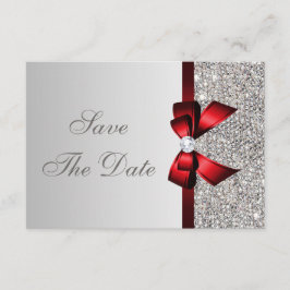 Silber-Sequenzen, Red Bow & Diamond Save the Date