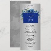 Silber Serenity: Eine florale Affäre mit Flachkart (Vorne/Hinten)