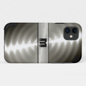 Silber Shiny Stainless Steel Metal 9 Case-Mate iPhone Hülle (Rückseite (Horizontal))