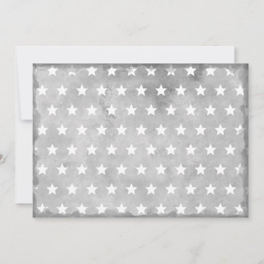 Silber-Silber-Graduierungspartei für dünne blaue L Einladung (Rückseite)