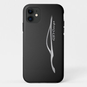 Silber-Silhouette-Logo DES Coupé-G37 Case-Mate iPhone Hülle