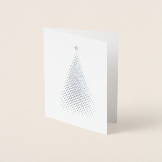 Silber SILVER & GOLD Holiday Card Folienkarte (Vorderseite)