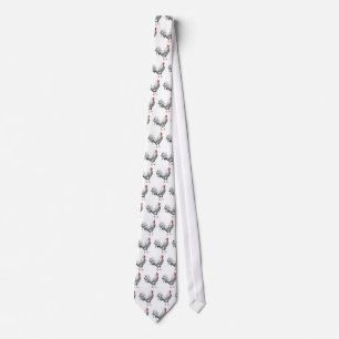Silber Spangled Hamburg-Hahn-Krawatte Krawatte