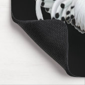 Silber Spangled Hamburg-Huhn Mousepad (Ecke)