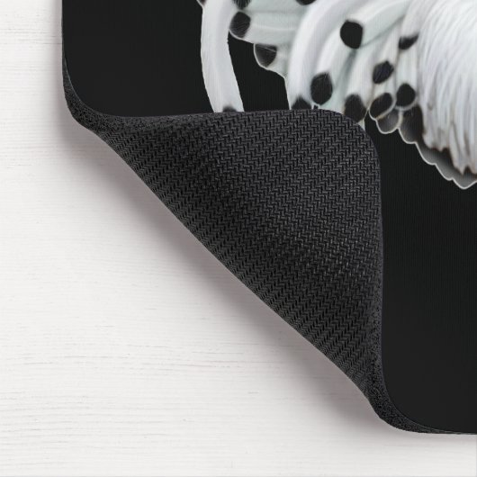 Silber Spangled Hamburg-Huhn Mousepad (Ecke)