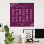 Silber-Spitze auf Cassis Alphabetic Seekarten Poster (Heimbüro)