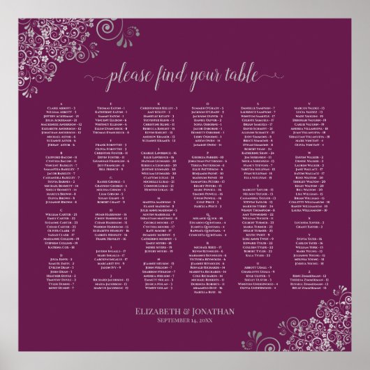 Silber-Spitze auf Cassis Alphabetic Seekarten Poster (Vorne)