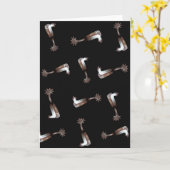 SILBER SPURS WESTERN GREETING CARD KARTE (Gelbe Blume)