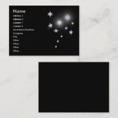 Silber-Sterne Visitenkarte (Vorne/Hinten)