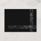 Silber-Streifen schwarz Visitenkarte (Rückseite)