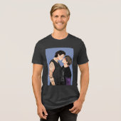Silber Süß St Kobalt Tri-Blend Shirt (Vorderseite voll)