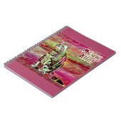 Silber-Tabby-Katze Notizblock (Linke Seite)