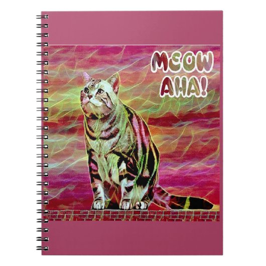 Silber-Tabby-Katze Notizblock (Vorderseite)