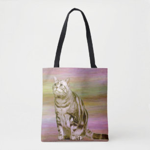 Silber-Tabby Tasche