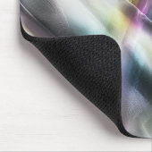 Silber-Textur in Farbfarben Chrom und Digital Grob Mousepad (Ecke)