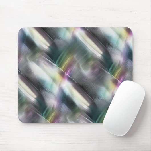 Silber-Textur in Farbfarben Chrom und Digital Grob Mousepad (Mit Mouse)