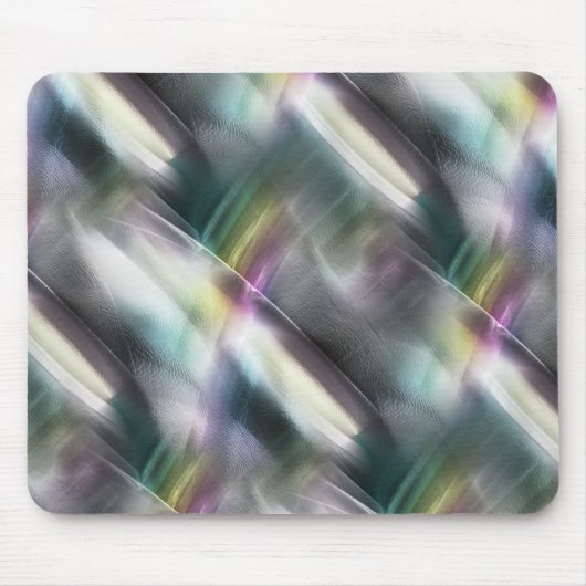Silber-Textur in Farbfarben Chrom und Digital Grob Mousepad (Vorne)