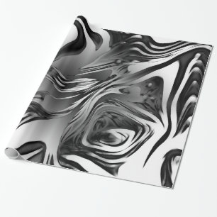 Silber Tinte Abstrakt Geschenkpapier