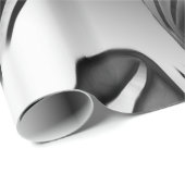 Silber Tinte Abstrakt Geschenkpapier (Rolleneckpunkt)