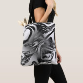 Silber Tinte Abstrakt Tasche (Von Nahem)