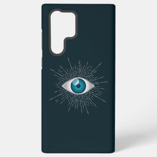 Silber & Türkisblau Mystisches Aqua Böser Blick Na Samsung Galaxy Hülle