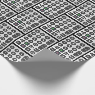 Silber-TV-Fernbediener Geschenkpapier