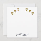 Silber-u. GoldLilie, die Einladung Wedding ist (Rückseite)