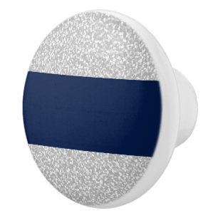 Silber-u. Marine-Keramik-Griffe Keramikknauf