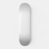 Silber u. weißer Radialstrahl verblassen Skateboard (Vorderseite)