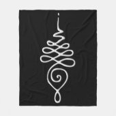 Silber Unalome Fleecedecke (Vorderseite)