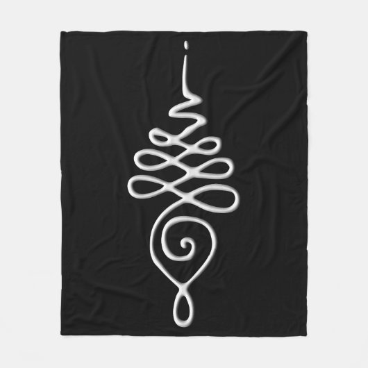Silber Unalome Fleecedecke (Vorderseite)