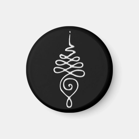 Silber Unalome Magnet (Vorne)