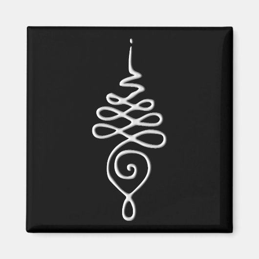Silber Unalome Magnet (Vorne)