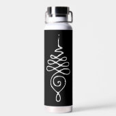 Silber Unalome  Trinkflasche (Rückseite)