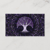 Silber und Amethyst Baum des Lebens - Yggdrasil Visitenkarte (Vorderseite)
