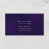 Silber und Amethyst Baum des Lebens - Yggdrasil Visitenkarte (Rückseite)