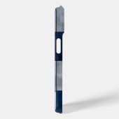 Silber- und Blau-Muster Case-Mate iPhone Hülle (Rückseite / Rechts)