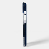 Silber- und Blau-Muster Case-Mate iPhone Hülle (Rückseite / Links)
