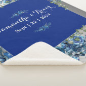 Silber und Blüten Sherpadecke (3/4)