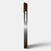 Silber und Bronze-Edelstahlmetall Case-Mate iPhone Hülle (Rückseite / Links)