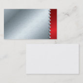 Silber-und Diamant-metallische Visitenkarte (Vorne/Hinten)