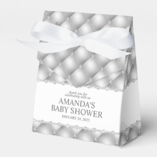 Silber und Diamanten Plüschglamour Geschenkschachtel