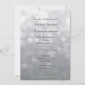 Silber und Glitzer Einladung (Vorderseite)