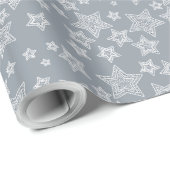 Silber und Glitzer Geschenkpapier (Rolleneckpunkt)