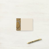 Silber- und Gold-Art-Deco-Muster Post-it Klebezettel (Auf Schreibtisch)