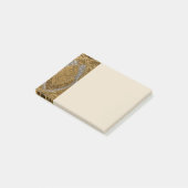 Silber- und Gold-Art-Deco-Muster Post-it Klebezettel (angewinkelt)