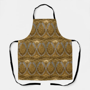 Silber- und Gold-Art-Deco-Muster Schürze